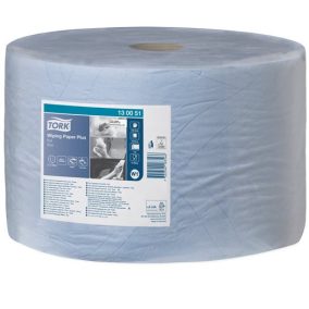 Törlőpapír, tekercses, 39 cm átmérő, W1 rendszer, 2 rétegű, TORK "Plusz", kék   Törlőpapír, tekercses, 39 cm átmérő, W1 rendszer, 2 rétegű, TORK "Plusz", kék