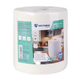   Kéztörlő, tekercses, 2 rétegű, 500 lap, VICTORIA HYGIENE, "Fine XXL"