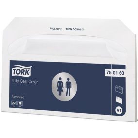 WC ülőke-takaró, V1 rendszer, 1 rétegű, TORK, fehér WC ülőke-takaró, V1 rendszer, 1 rétegű, TORK, fehér