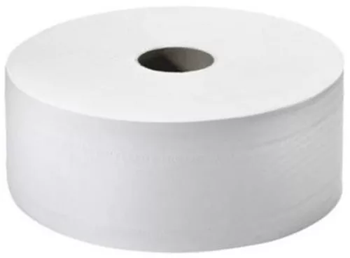 Toalettpapír, T1 rendszer, 2 rétegű, 26 cm átmérő, Universal, TORK "Jumbo", fehér 