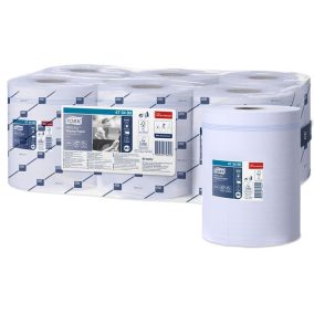   Törlőpapír, tekercses, 18,5 cm átmérő, M4 rendszer, 1 rétegű, Advanced, TORK " Reflex", kék