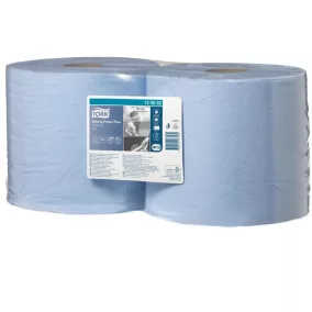   Törlőpapír, tekercses, 26 cm átmérő, W1/W2 rendszer, 2 rétegű, TORK "Plusz", kék