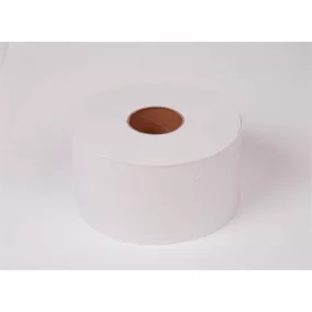   Toalettpapír, T2 rendszer, 2 rétegű, 19 cm átmérő, TORK "Mini Jumbo", fehér