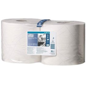   Törlőpapír, tekercses, 26 cm átmérő, W2 rendszer, 2 rétegű, TORK "Plusz", fehér