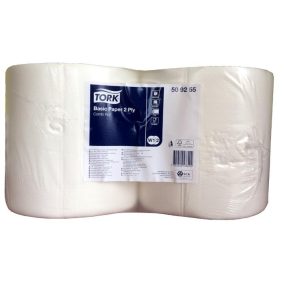 Törlőpapír, tekercses, 25 cm átmérő, 2 rétegű, W2 rendszer, TORK "Általános", fehér   Törlőpapír, tekercses, 25 cm átmérő, 2 rétegű, W2 rendszer, TORK "Általános", fehér