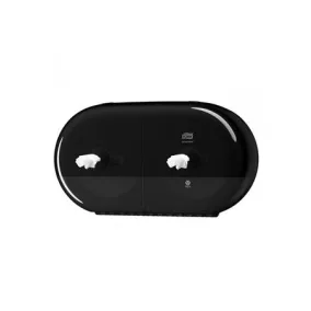   Toalettpapír adagoló, duplatekercses, T9 rendszer, Elevation, TORK "SmartOne Mini", fekete