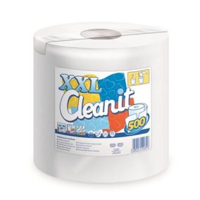 Törlőkendő, tekercses, univerzális, 2 rétegű, LUCART "CLEANIT XXL 500", fehér   Törlőkendő, tekercses, univerzális, 2 rétegű, LUCART "CLEANIT XXL 500", fehér