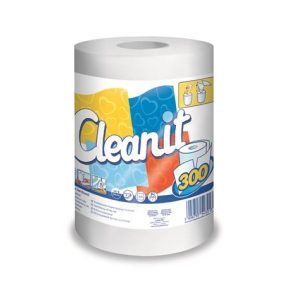 Törlőkendő, tekercses, univerzális, 2 rétegű, LUCART "CLEANIT 300", fehér   Törlőkendő, tekercses, univerzális, 2 rétegű, LUCART "CLEANIT 300", fehér