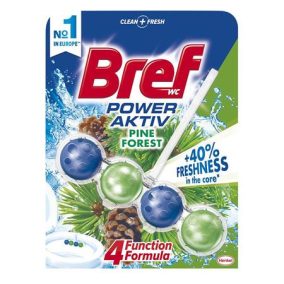WC illatosító golyók, 50 g, BREF "Power Aktiv", fenyő   WC illatosító golyók, 50 g, BREF "Power Aktiv", fenyő