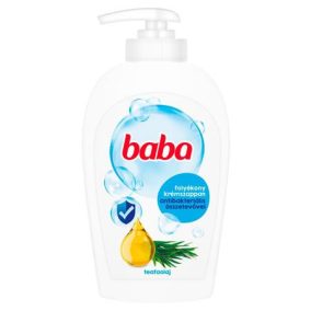 Folyékony szappan, 0,25 l, BABA, teafaolajjal Folyékony szappan, 0,25 l, BABA, teafaolajjal