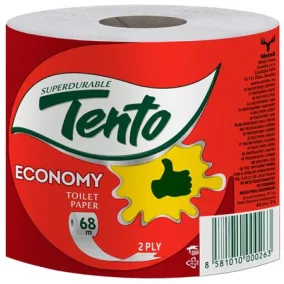   Toalettpapír, 2 rétegű, kistekercses, 36 tekercs, TENTO "Family Economy", natúr