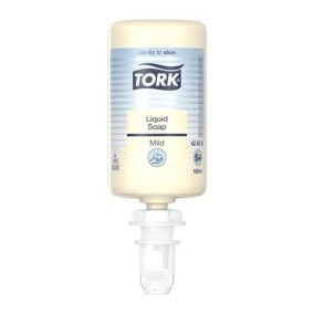 Folyékony szappan, 1 l, S4 rendszer, TORK "Enyhén illatosított", világossárga   Folyékony szappan, 1 l, S4 rendszer, TORK "Enyhén illatosított", világossárga