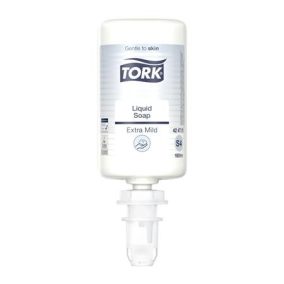 Folyékony szappan, 1 l, S4 rendszer, TORK "Érzékeny bőrre", fehér   Folyékony szappan, 1 l, S4 rendszer, TORK "Érzékeny bőrre", fehér