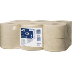 Toalettpapír, T2 rendszer, 2 rétegű, 19 cm átmérő, Advanced, TORK "Mini Jumbo", natúr   Toalettpapír, T2 rendszer, 2 rétegű, 19 cm átmérő, Advanced, TORK "Mini Jumbo", natúr