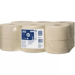   Toalettpapír, T2 rendszer, 2 rétegű, 19 cm átmérő, Advanced, TORK "Mini Jumbo", natúr