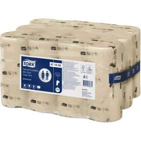   Toalettpapír, belsőmag nélküli, T7 rendszer, 2 rétegű, 13,1 cm átmérő, Advanced, TORK "Mid-Size", natúr