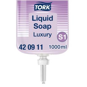 Folyékony szappan, 1 l, S1 rendszer, TORK "Luxury", lila   Folyékony szappan, 1 l, S1 rendszer, TORK "Luxury", lila