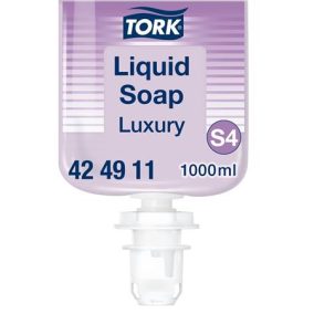 Folyékony szappan, 1 l, S4 rendszer, TORK "Luxury", lila   Folyékony szappan, 1 l, S4 rendszer, TORK "Luxury", lila