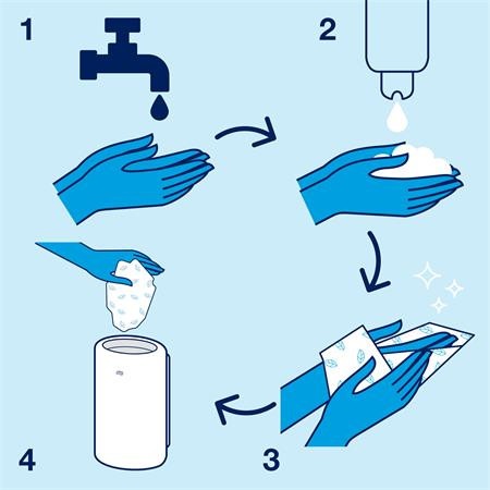 Habszappan, 0,525 l, S5 rendszer, TORK "Mini Clarity", átlátszó