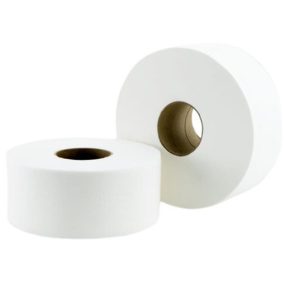 Toalettpapír, 2 rétegű, nagytekercses, 100 méter, 19 cm átmérő, hófehér   Toalettpapír, 2 rétegű, nagytekercses, 100 méter, 19 cm átmérő, hófehér