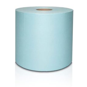  Törlőkendő, szöszmentes, tekercses, 1 rétegű, 200 lap, türkizkék