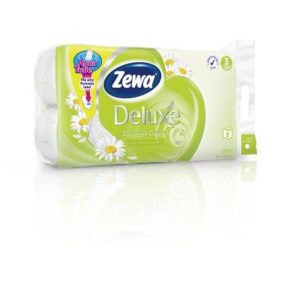 Toalettpapír, 3 rétegű, kistekercses, 8 tekercs, ZEWA "Deluxe, kamilla   Toalettpapír, 3 rétegű, kistekercses, 8 tekercs, ZEWA "Deluxe, kamilla