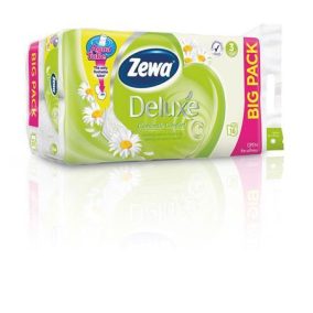 Toalettpapír, 3 rétegű, kistekercses, 16 tekercs, ZEWA "Deluxe", kamilla   Toalettpapír, 3 rétegű, kistekercses, 16 tekercs, ZEWA "Deluxe", kamilla