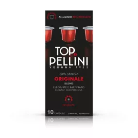   Kávékapszula, Nespresso® kompatibilis, 10 db, PELLINI, "Top Originale"