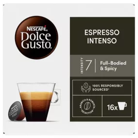   Kávékapszula, 16 db,  NESCAFÉ DOLCE GUSTO "Espresso Intenso"
