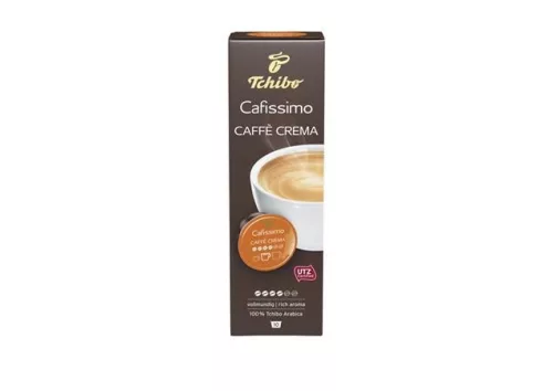 Kávékapszula, 10 db, TCHIBO "Cafissimo Caffé Crema Rich"