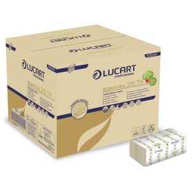   Szalvéta, 1/4 hajtogatott, 24x16 cm, LUCART "Econatural 216TN", havanna barna