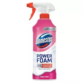   WC- és fürdőszoba tisztító hab, 435 ml, DOMESTOS "Power Foam", Floral Fresh