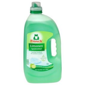 Mosogatószer, utántöltő, 5 l, FROSCH, zöld citrom Mosogatószer, utántöltő, 5 l, FROSCH, zöld citrom