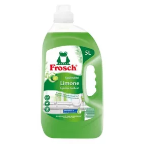 Mosogatószer, utántöltő, 5 l, FROSCH, zöld citrom