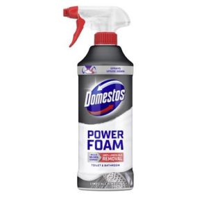 WC- és fürdőszoba tisztító hab, 435 ml, DOMESTOS "Power Foam", vízkőoldó   WC- és fürdőszoba tisztító hab, 435 ml, DOMESTOS "Power Foam", vízkőoldó