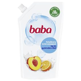 Folyékony szappan utántöltő, 0,5 l, BABA, tej és gyümölcs   Folyékony szappan utántöltő, 0,5 l, BABA, tej és gyümölcs