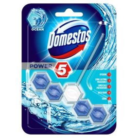 WC frissítő blokk, 1 db-os, DOMESTOS "Power 5", óceán   WC frissítő blokk, 1 db-os, DOMESTOS "Power 5", óceán