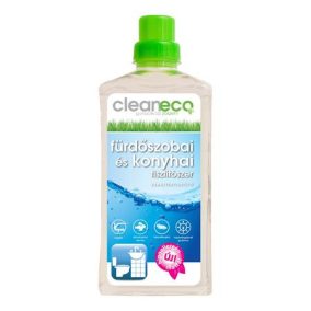 Fürdőszobai és konyhai tisztítószer, organikus, 1 l, CLEANECO   Fürdőszobai és konyhai tisztítószer, organikus, 1 l, CLEANECO