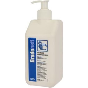 Folyékony szappan, fertőtlenítő, pumpás, 500 ml, BRADONETT   Folyékony szappan, fertőtlenítő, pumpás, 500 ml, BRADONETT
