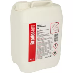 Felület fertőtlenítőszer, alkoholos, 5 l, BRADOSEPT