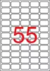 Etikett, univerzális, 36,8x23,8 mm, eltávolítható, kerekített sarkú, APLI, 5500 etikett/csomag