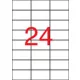 Etikett, 70x37 mm, poliészter, APLI, átlátszó, 240 etikett/csomag