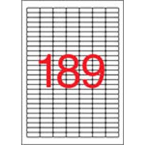   Etikett, univerzális, 25,4x10 mm, eltávolítható, kerekített sarkú, APLI, 4725 etikett/csomag