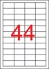 Etikett, univerzális, 48,5x25,4 mm, APLI, 22000 etikett/csomag
