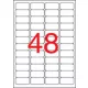 Etikett, 45,7x21,2 mm, biztonsági, kerekített sarkú, APLI, 480 etikett/csomag