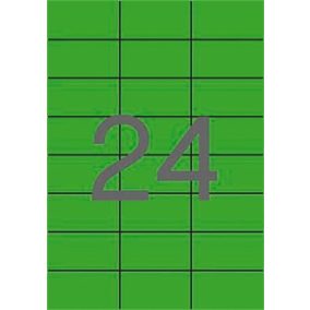 Etikett, 70x37 mm, színes, APLI, zöld, 2400 etikett/csomag