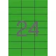 Etikett, 70x37 mm, színes, APLI, zöld, 2400 etikett/csomag