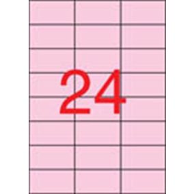 Etikett, 70x37 mm, színes, APLI, pasztell rózsaszín, 480 etikett/csomag   Etikett, 70x37 mm, színes, APLI, pasztell rózsaszín, 480 etikett/csomag