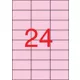 Etikett, 70x37 mm, színes, APLI, pasztell rózsaszín, 480 etikett/csomag