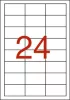 Etikett, 64,6x33,8 mm, poliészter, időjárásálló, fehér, APLI, 480 etikett/csomag
